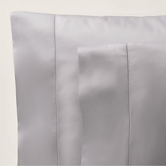 Ralph Lauren Organic Sateen Cotton King Pillowcase Set (2) Platinum $130 NWT - Picture 2 of 10